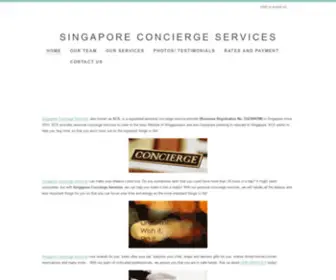 Concierge-SG.com(Singapore Concierge Services) Screenshot