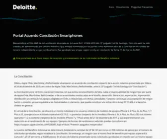 Conciliacionsmartphones.cl(Deloitte) Screenshot