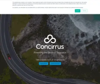 Concirrus.com(Insurance Analytics by Concirrus) Screenshot