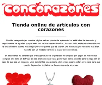 Concorazones.com(Tienda) Screenshot