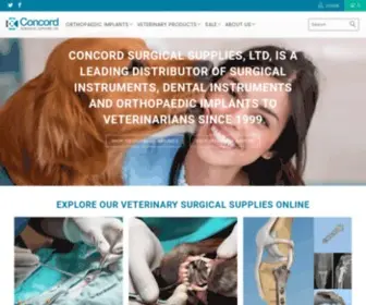 Concord-Surgical.com(Veterinary Supplies Canada) Screenshot