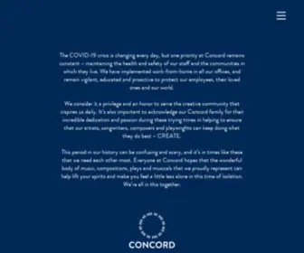 Concord.com(Independent Music) Screenshot