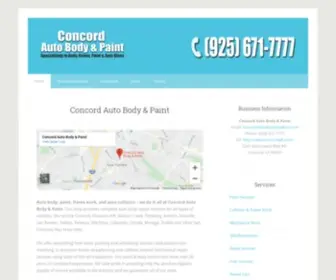 Concordab.com(Body Shop in Concord) Screenshot