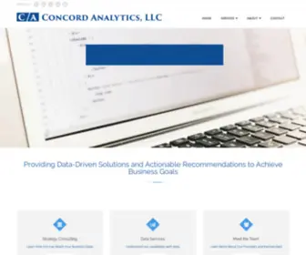Concordanalyticsllc.com(Our mission) Screenshot