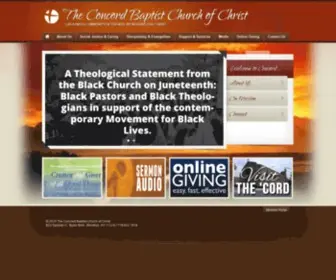 Concordcares.org(A Comunity of Friends Witnessing for Christ) Screenshot