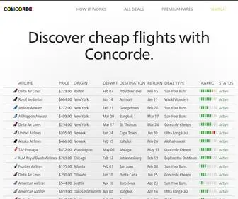 Concorde.io(Cheap Flights) Screenshot