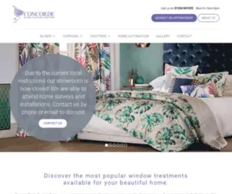 Concordeblinds.com(Bespoke Blinds & Curtains Bedford) Screenshot