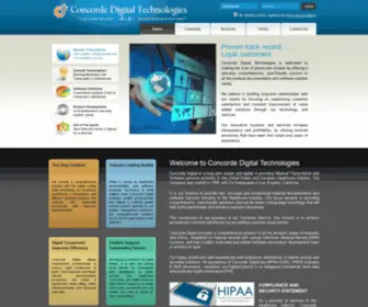 Concordedigital.com(CONCORD DIGITAL TECHNOLOGIES) Screenshot