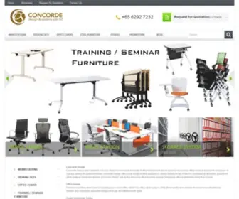 Concordesign.com(Office Furniture Singapore) Screenshot