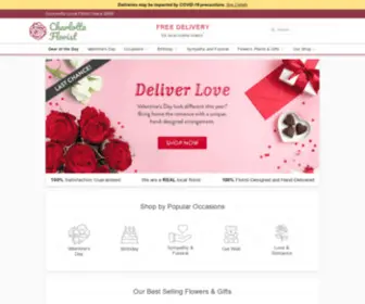 Concordflowershops.com(Concord NC Florist) Screenshot