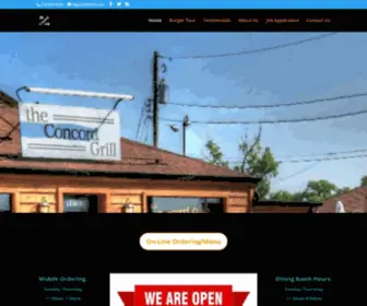 Concordgrill.com(Concord Grill) Screenshot