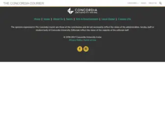 Concordiacourier.com(Concordia Courier) Screenshot