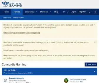 Concordiagaming.com(Concordia Gaming) Screenshot