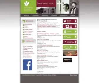 Concordiasem.ab.ca(Concordia Lutheran Seminary) Screenshot