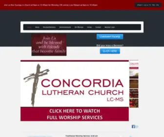 Concordiatx.org(Concordia Lutheran Church) Screenshot