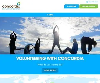 Concordiavolunteers.org.uk(Concordia) Screenshot