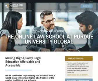 Concordlawschool.edu(Online Law School) Screenshot