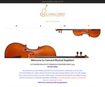 Concordmusic.com(Violin, Viola & Cello Strings) Screenshot