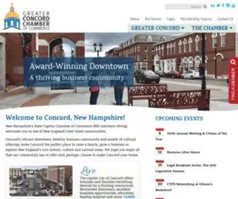 Concordnhchamber.com(Greater Concord Chamber of Commerce) Screenshot