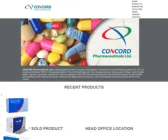 Concordpharma-BD.com(Concord Pharmaceuticals) Screenshot