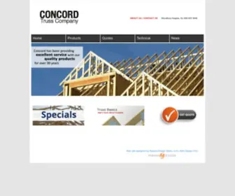 Concordtruss.com(Concord Truss Company) Screenshot