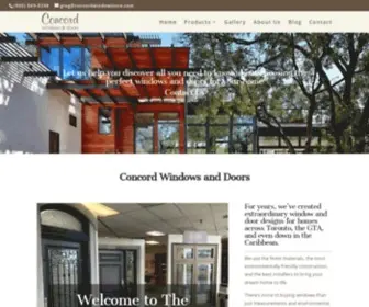ConcordwindowStore.com(Windows and Doors Store Vaughan) Screenshot