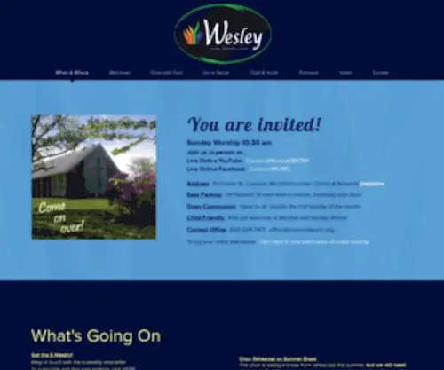 Concordwumc.org(Wesley United Methodist Church) Screenshot