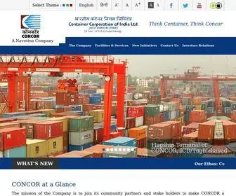 Concorindia.com(Container Corporation of India Ltd) Screenshot