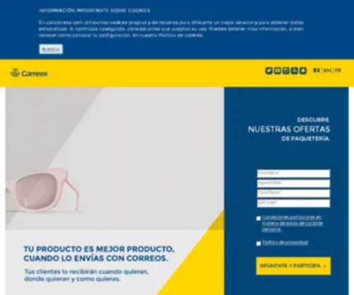 Concorreos.com(Con Correos) Screenshot
