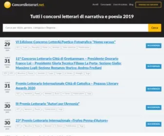 Concorsiletterari.net(Tutti i concorsi letterari 2020) Screenshot