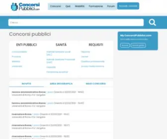 Concorsipubblici.com(Concorsi) Screenshot