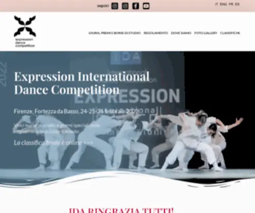 Concorsoexpression.com(Expression International Dance Competition) Screenshot