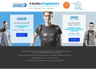 Concours-Advance.fr(Concours commun aux écoles d'ingénieur ESME (généraliste)) Screenshot