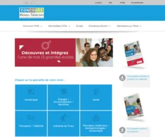 Concours-Mines-Telecom.fr(Accueil) Screenshot