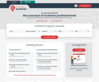 Concours-Territorial.fr(Concours Territorial) Screenshot