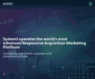 Concoursemedia.com(System1 : The world’s most advanced Responsive Acquisition Marketing Platform) Screenshot