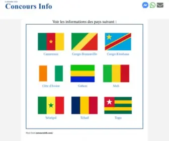 Concoursinfo.com(Tous les concours et leurs resultats au Cameroun) Screenshot