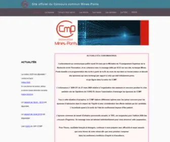 Concoursminesponts.fr(Concours commun Mines) Screenshot