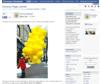 Concourssocial.com(Concours Facebook) Screenshot