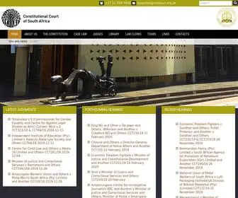 Concourt.org.za(Home Constitutional Court) Screenshot