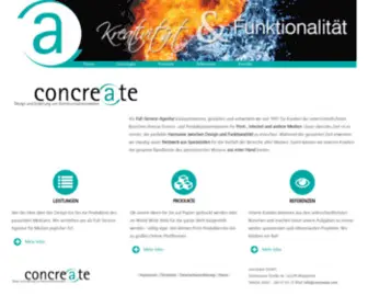 Concreate.com(Corporate Design) Screenshot