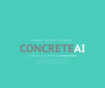 Concrete-AI.com(Concrete) Screenshot