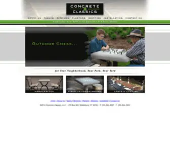 Concrete-Classics.com(Concrete Classics Outdoor Concrete Chess and Backgammon Tables) Screenshot