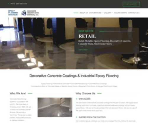 Concrete-INC.com(Concrete Resurfacing Systems) Screenshot