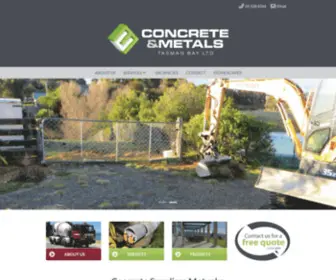 Concrete-Metals.co.nz(Concrete Motueka) Screenshot