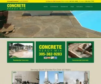 Concrete-Readymix.com(Concrete Ready Mix & Pumping Services) Screenshot