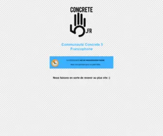 Concrete5.fr(Communauté) Screenshot