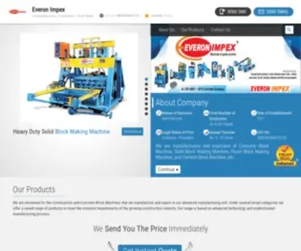 Concreteblockmachines.in(Everon Impex) Screenshot