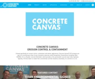 Concretecanvas.com(Concrete Canvas®) Screenshot