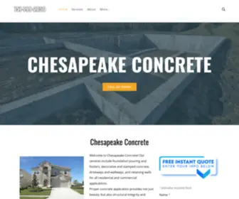 Concretechesapeake.com(Concrete) Screenshot